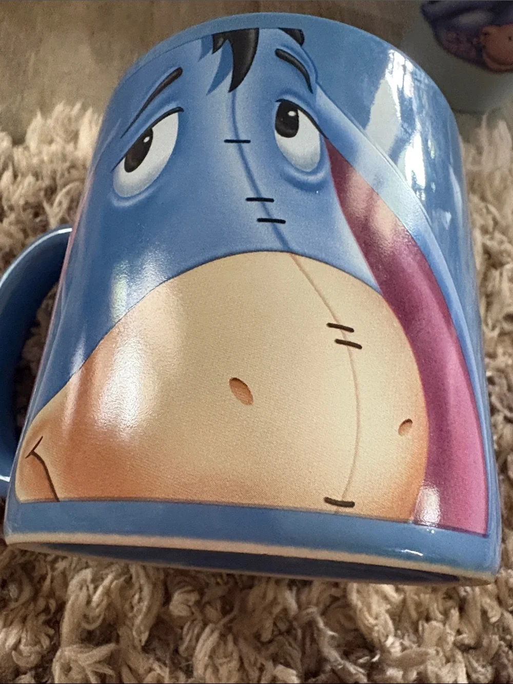 2 Disney Eeyore large mugs mint cond! Disney store